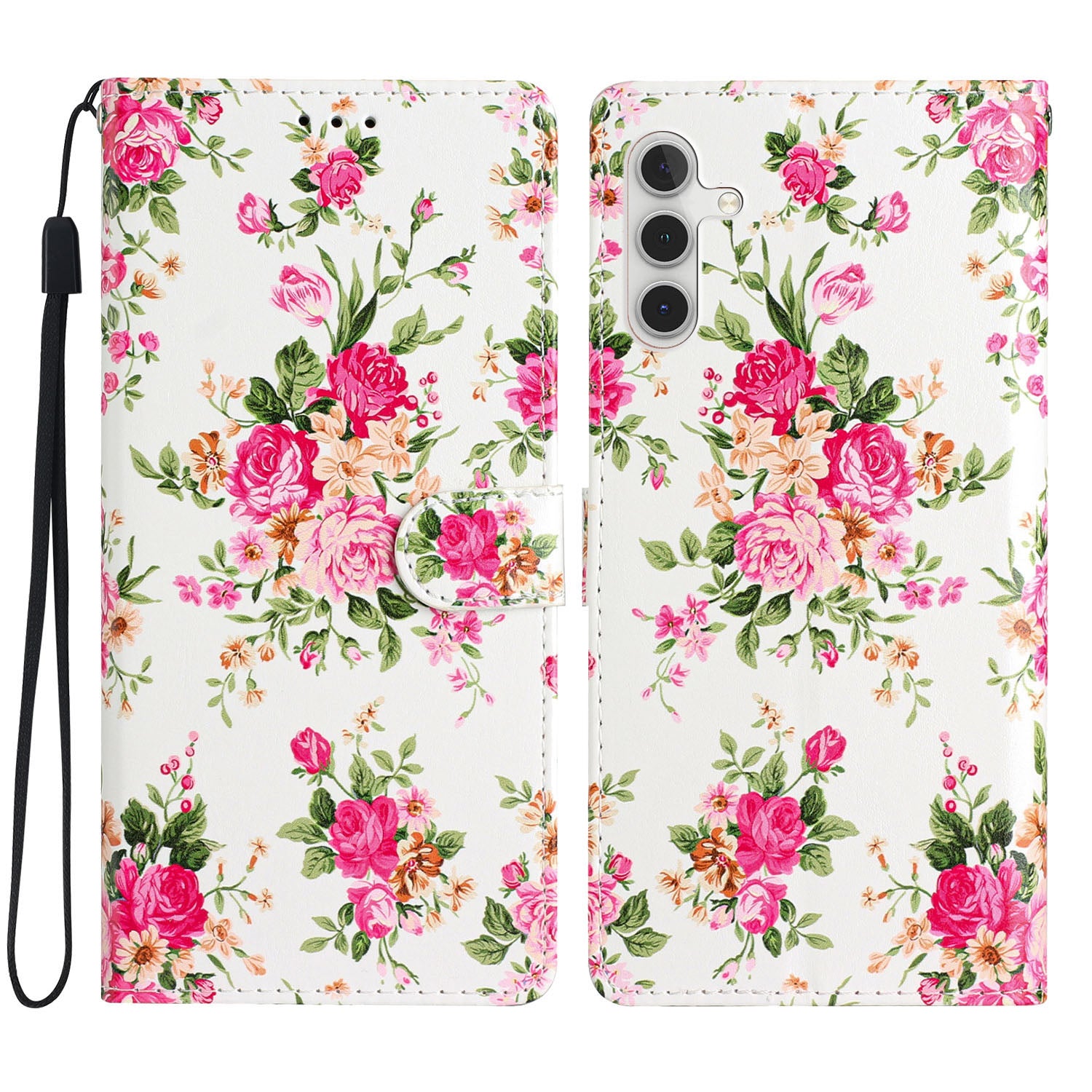 For Samsung Galaxy A25 5G PU Leather Pattern Printing Phone Case Stand Flip Wallet Cover with Strap For Samsung Galaxy A25 5G PU Leather Pattern Printing Phone Case Stand Flip Wallet Cover with Strap
